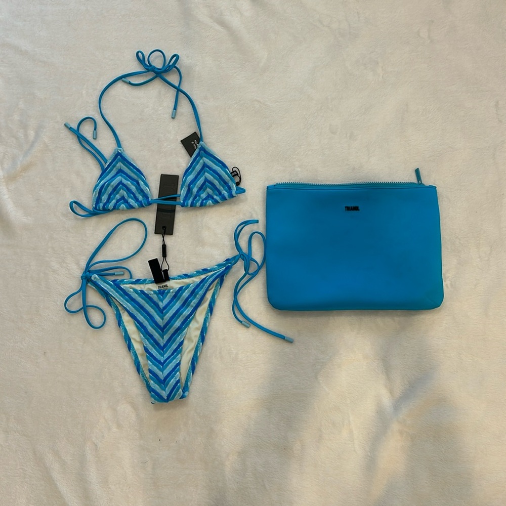 Triangl Bikini: Vinca - Sour Stripe